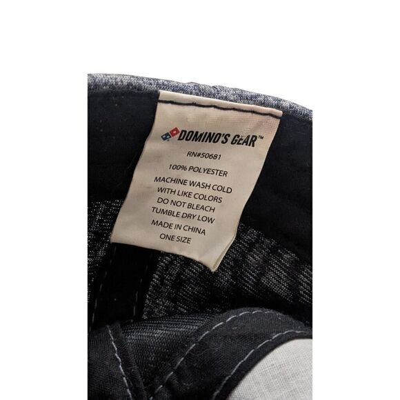 Dominos Gear Pizza Hat Logo Employee Uniform Apparel Restaurant Baseball Dad Cap - Picture 4 of 4